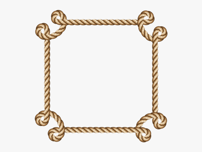 Rope Frame Clipart , Transparent Cartoons - Rope Border, HD Png Download, Free Download