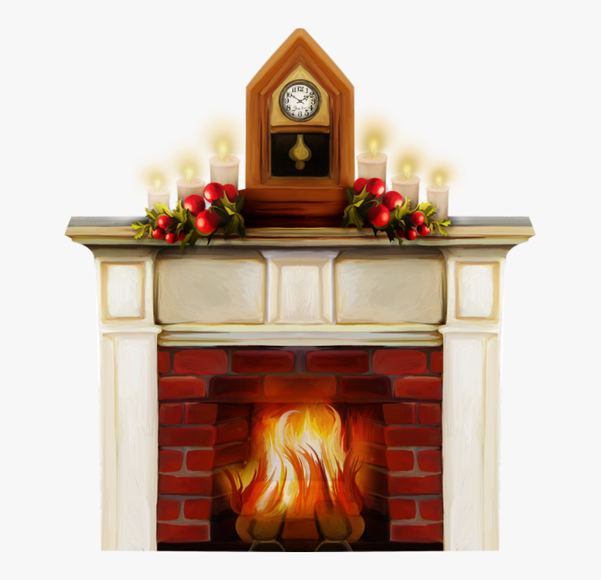 Cheminée De Noël Png, Tube - Christmas Fireplace Png, Transparent Png, Free Download