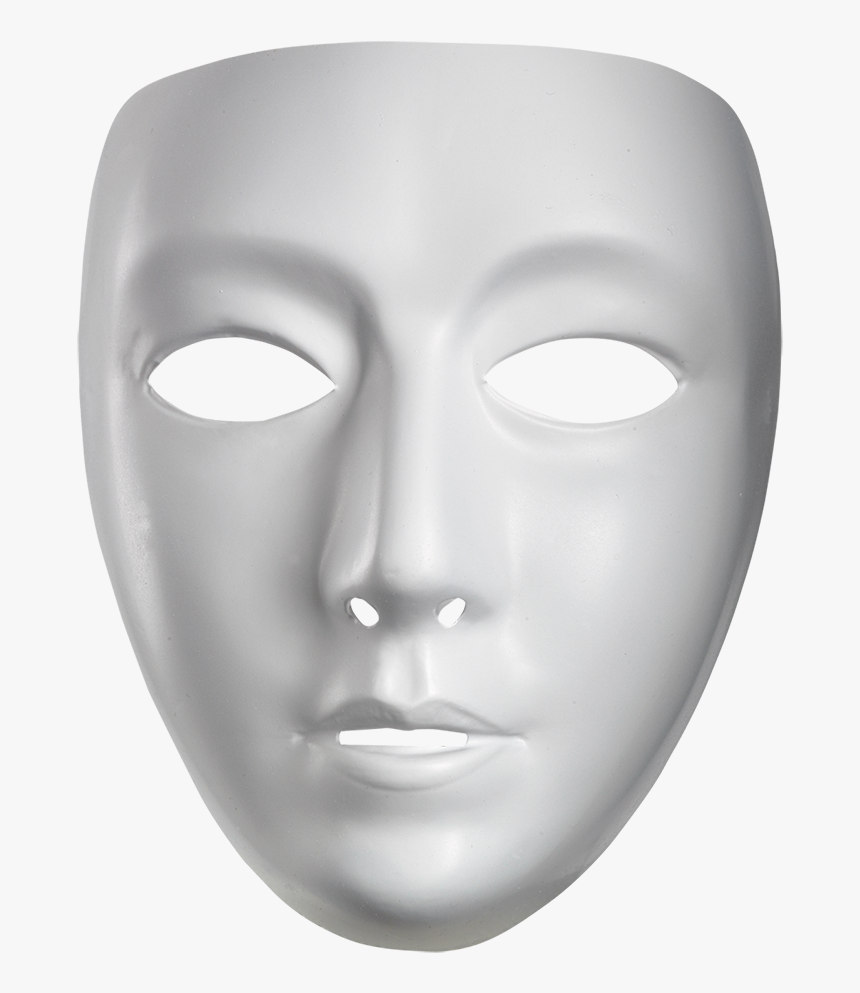 Mask Costume Party Face White - Blank Female Mask, HD Png Download, Free Download
