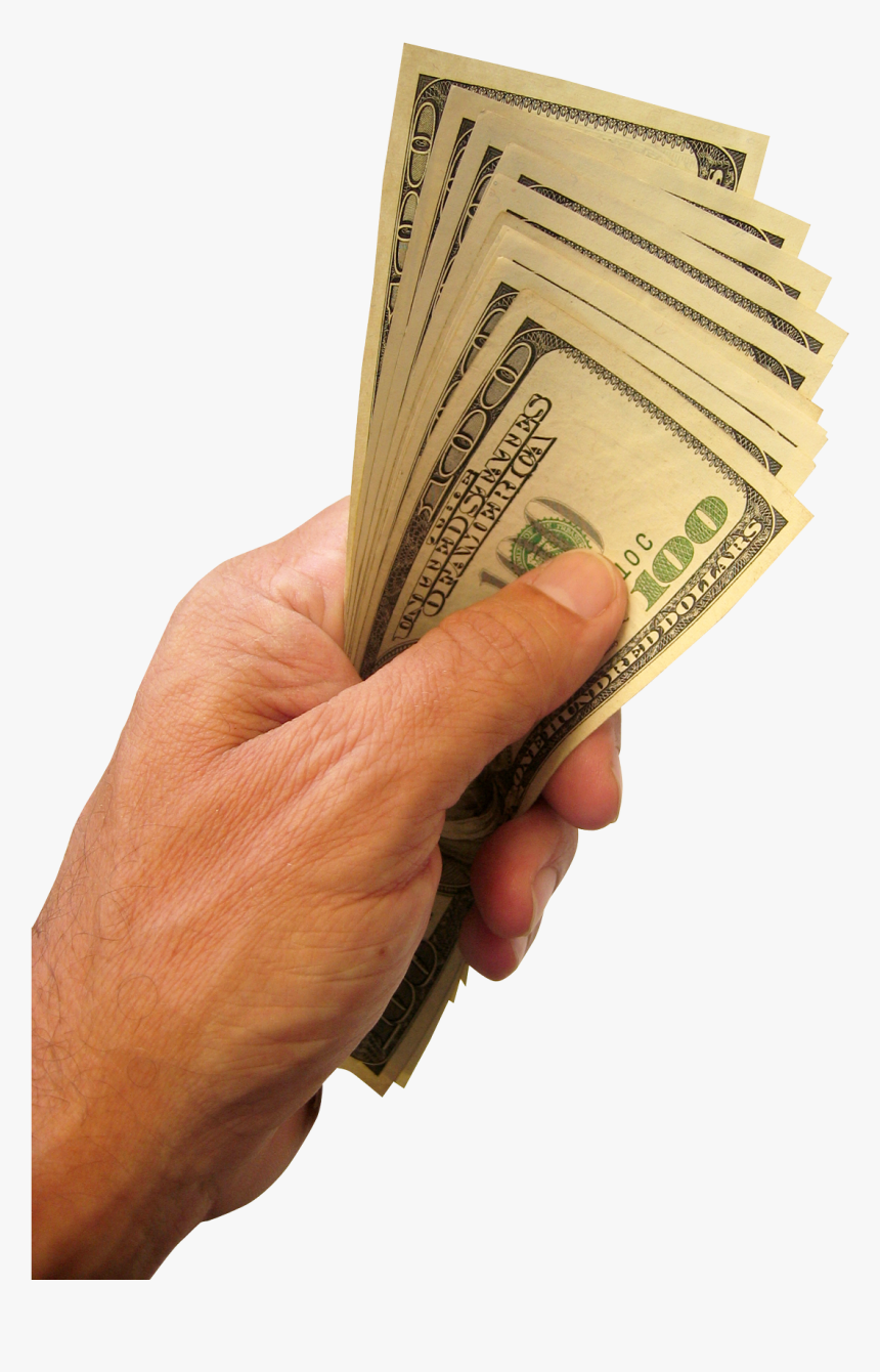 Hand Holding Dollars Money Transparent Image - Hand With Money Png, Png Download, Free Download