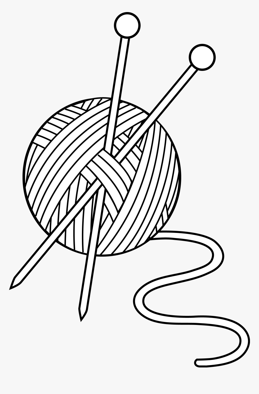 Transparent Yarn Ball Png - Wool Black And White, Png Download, Free Download