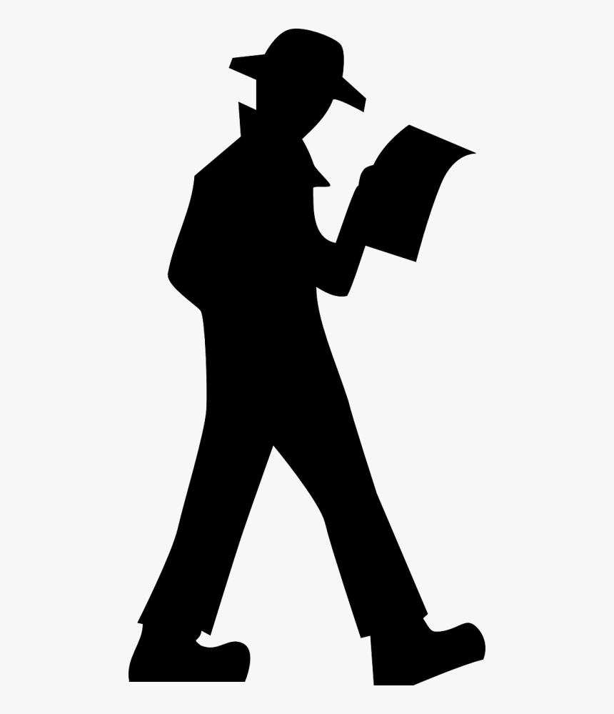 Person Silhouette Clip Art - Detective Silhouette Png, Transparent Png, Free Download