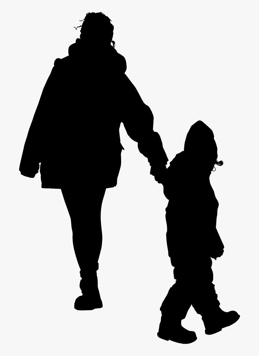 People Silhouette - People Winter Walking Png, Transparent Png, Free Download