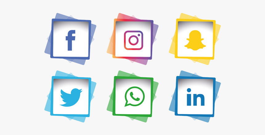 Clip Art Cute Social Media Icons - Transparent Social Media Png, Png Download, Free Download