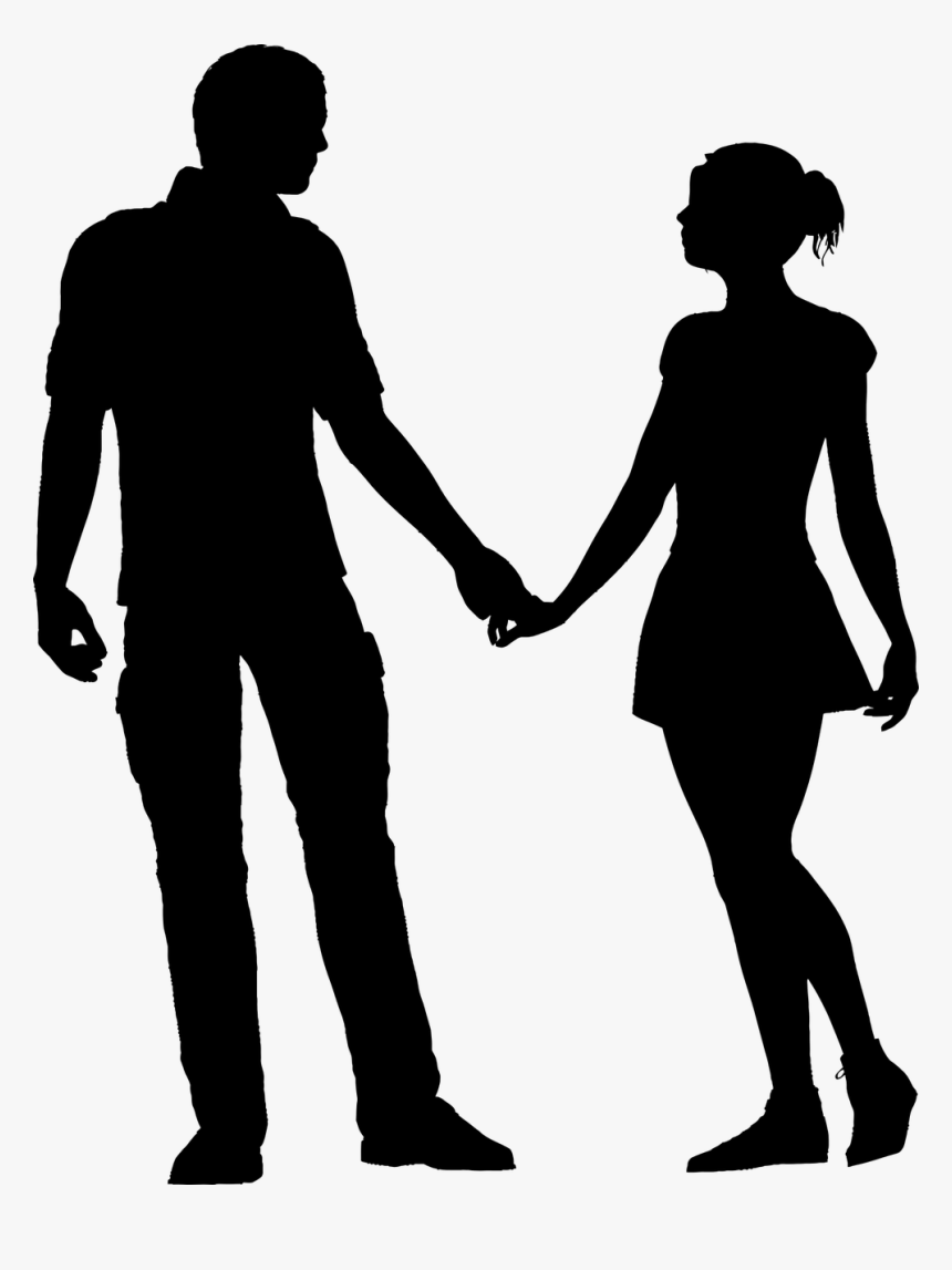 Father - Couple Holding Hands Silhouette, HD Png Download, Free Download