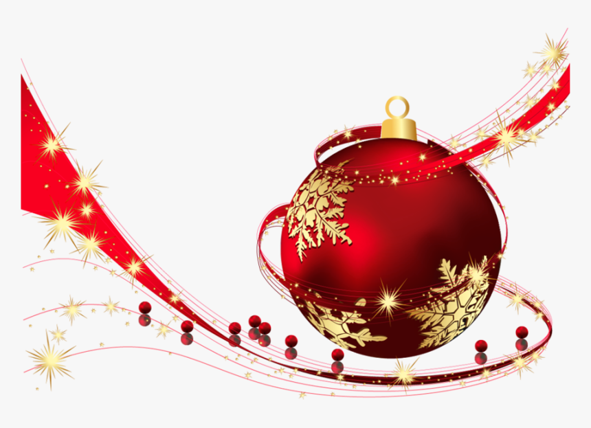 Red Transparent Christmas Ball Png Clipart Png Download - Transparent Christmas Balls Png, Png Download, Free Download