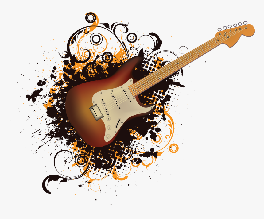 Rock Guitar Png Download Image - Electric Rock Guitar Png, Transparent Png, Free Download