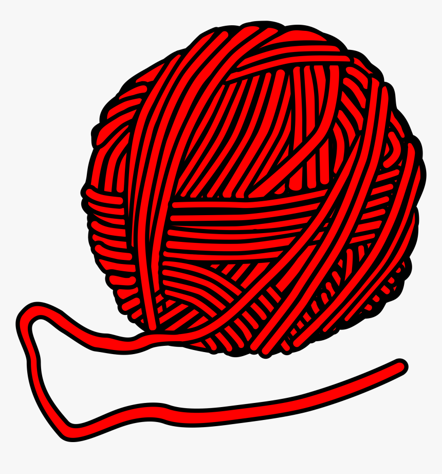 Yarn Wool Knitting And Crocheting Knitting Needle - Yarn Clipart, HD Png Download, Free Download