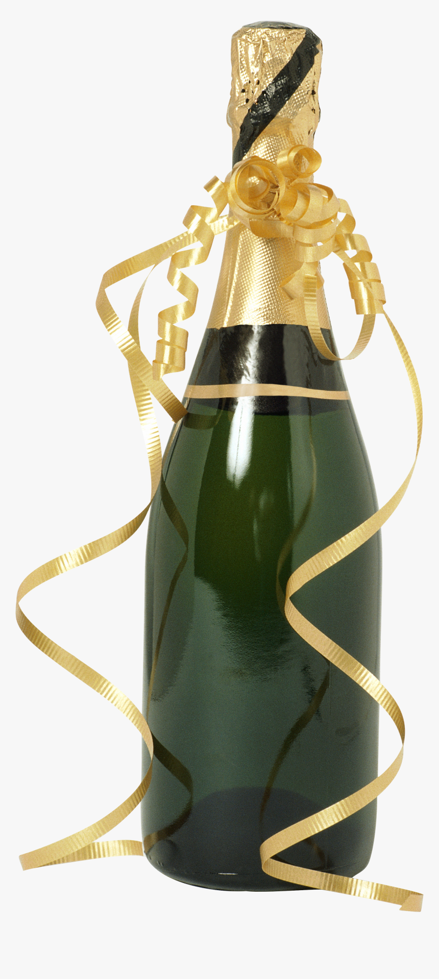 Gold Champagne Bottle Png - Bottle Of Champagne Png, Transparent Png, Free Download
