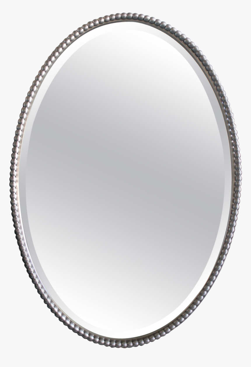 Silver Mirror Oval - Circle, HD Png Download, Free Download