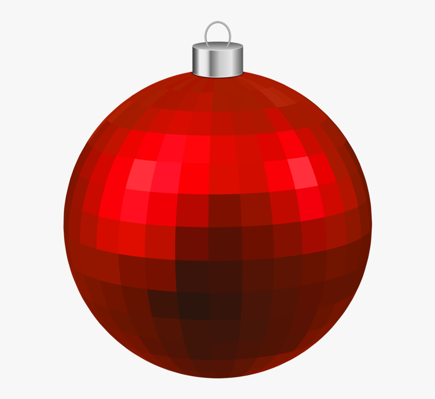 Red Modern Christmas Ball Png Clipar - Christmas Ornament, Transparent Png, Free Download