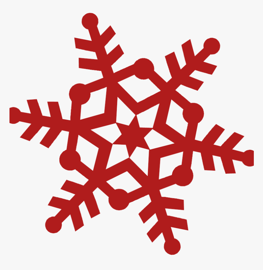 Red Snowflakes Png - Snowflake Cross Stitch Patterns Free, Transparent Png, Free Download