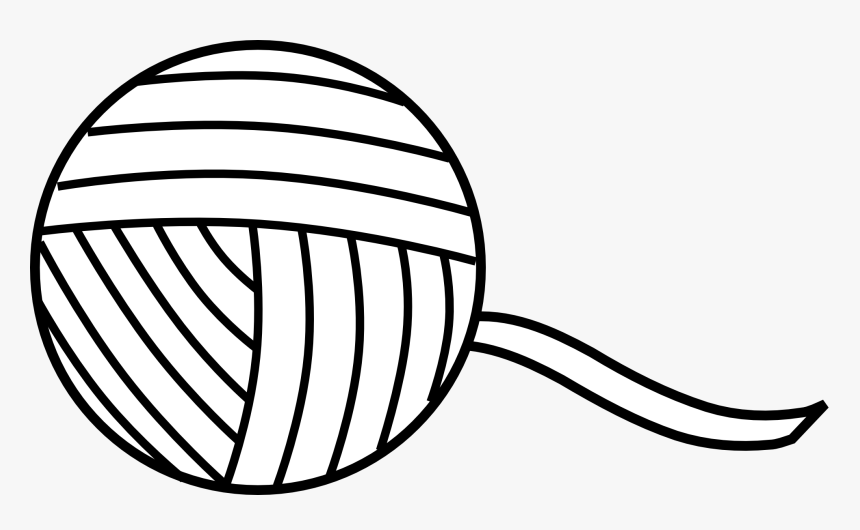 Yarn Clipart Black And White, HD Png Download, Free Download