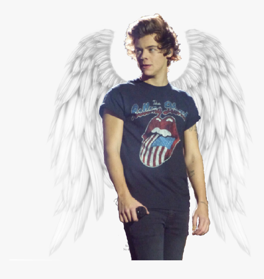 Directioner10tc - Harry Styles Wearing Rolling Stones Shirt, HD Png Download, Free Download