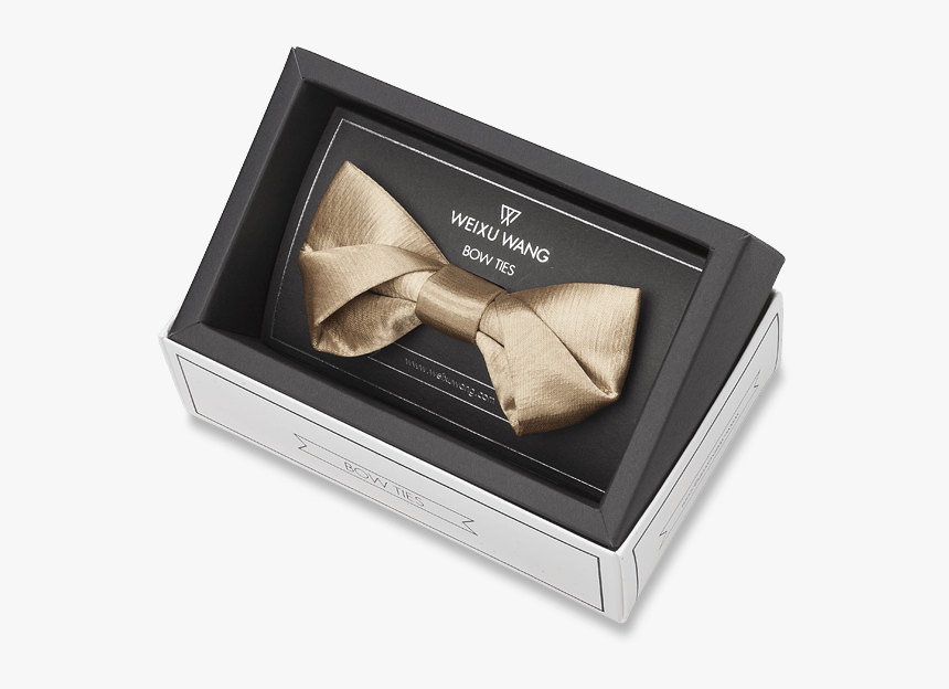 Folding In Champagne Gold Bow Tie Dapper - Fortune Cookie, HD Png Download, Free Download