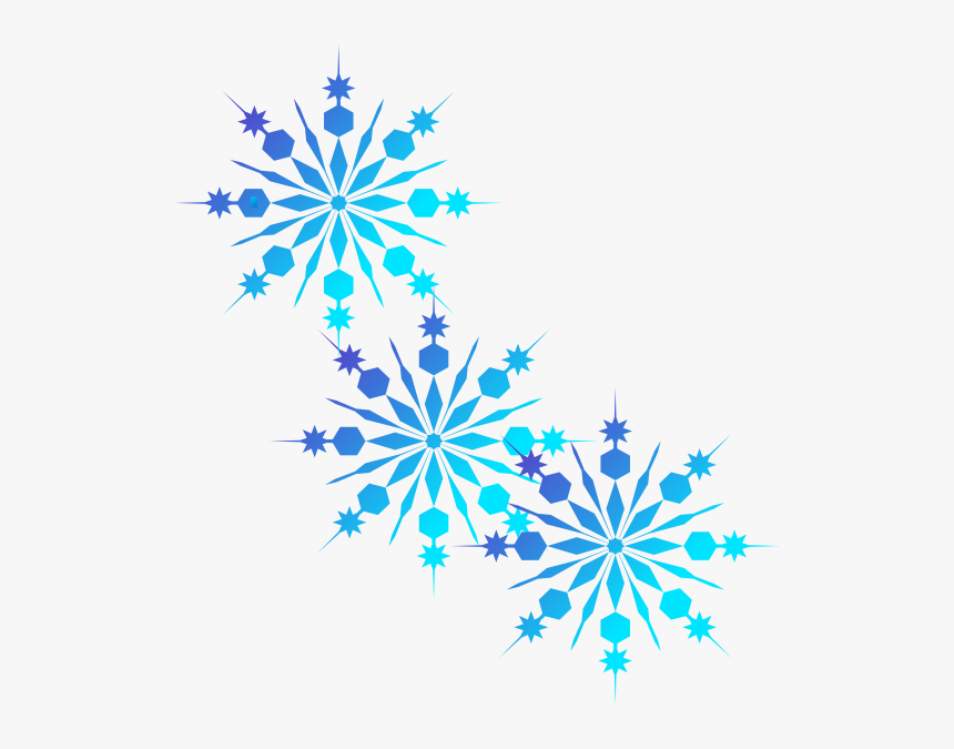 Green Snowflake Red Clip Art - Transparent Background Snowflakes Clipart, HD Png Download, Free Download