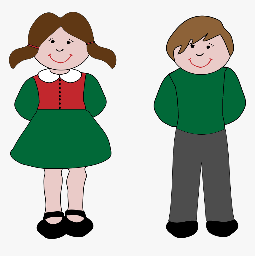Boy And Girl Clip Arts - Clipart Girl And Boy, HD Png Download, Free Download