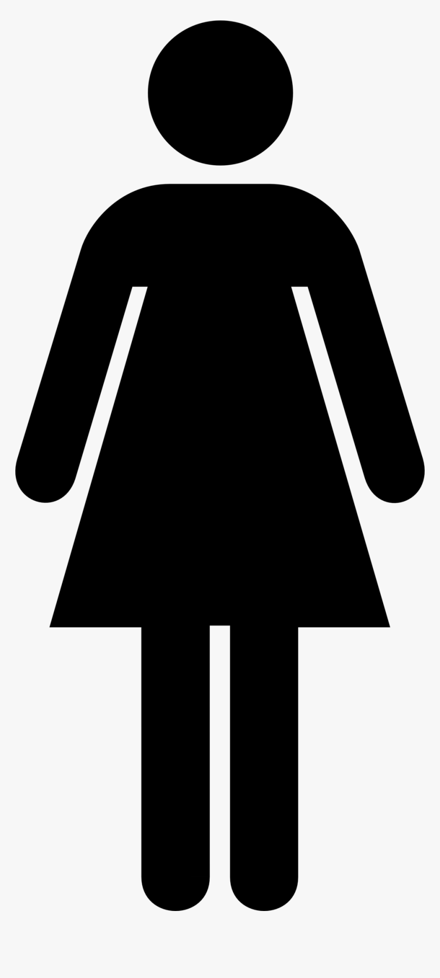 Transparent Potty Clipart - Female Toilet Sign Png, Png Download, Free Download