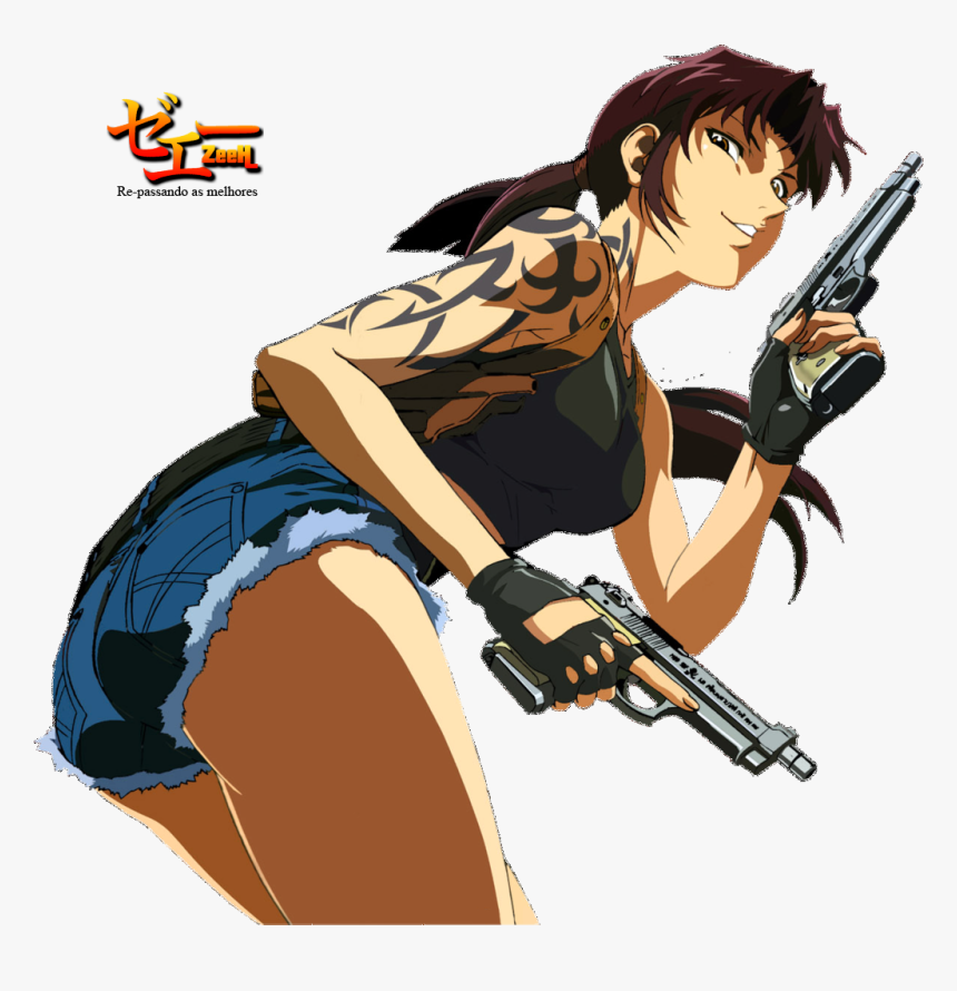 Revy Black Lagoon Anime, HD Png Download, Free Download