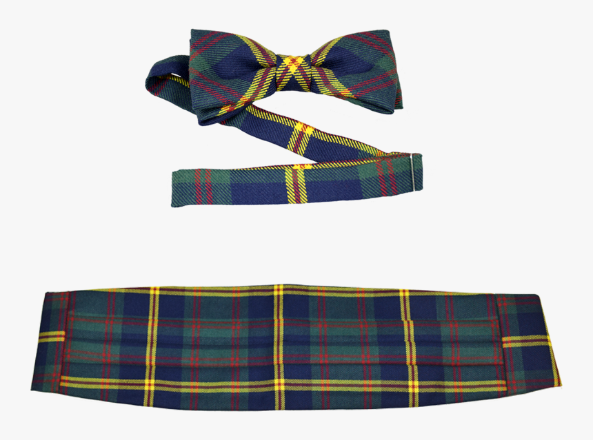 Official Usmc Plaid Bowtie And Cummerbund Set - Tartan, HD Png Download, Free Download