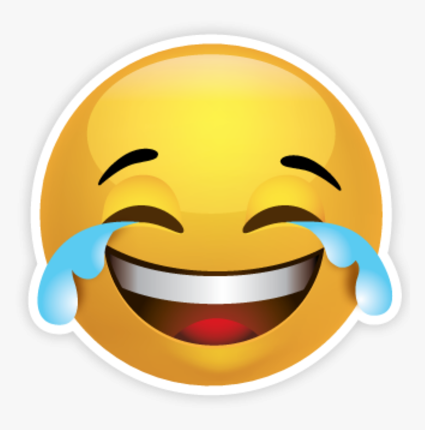 Emoticon Kiss Of Smiley Face Tears Crying - Emoji Laughing Png, Transparent Png, Free Download