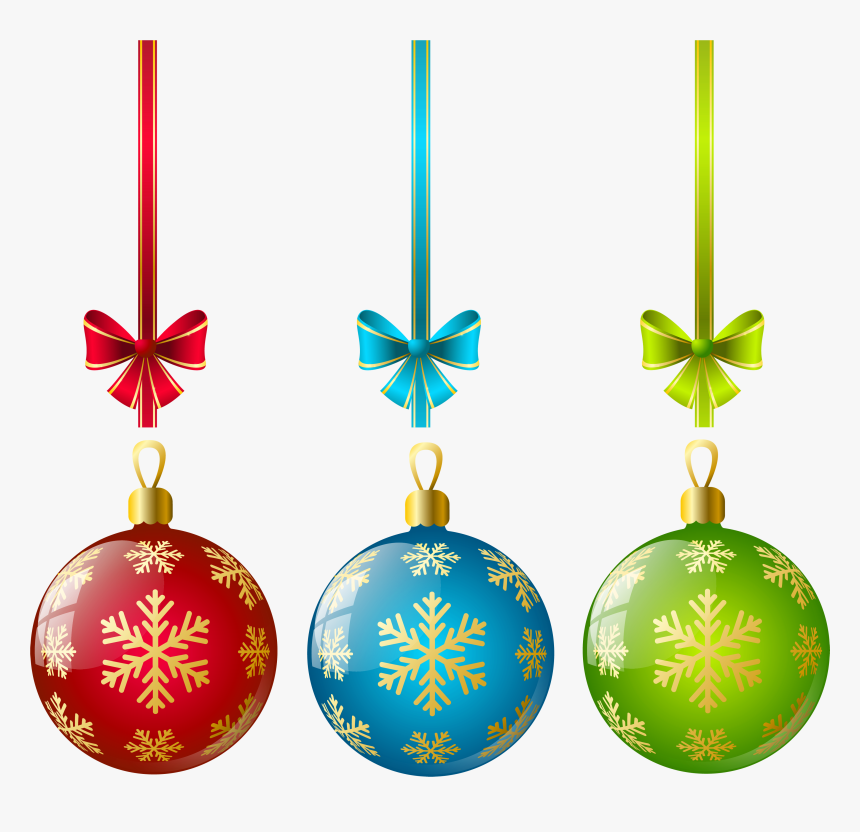 Balls Clipart Holiday - Christmas Tree Ornaments Transparent, HD Png Download, Free Download