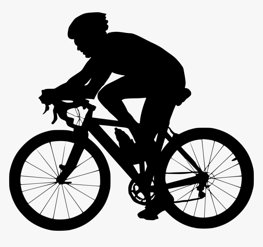 Portable Network Graphics Bicycle Clip Art Silhouette - Cycling Png, Transparent Png, Free Download