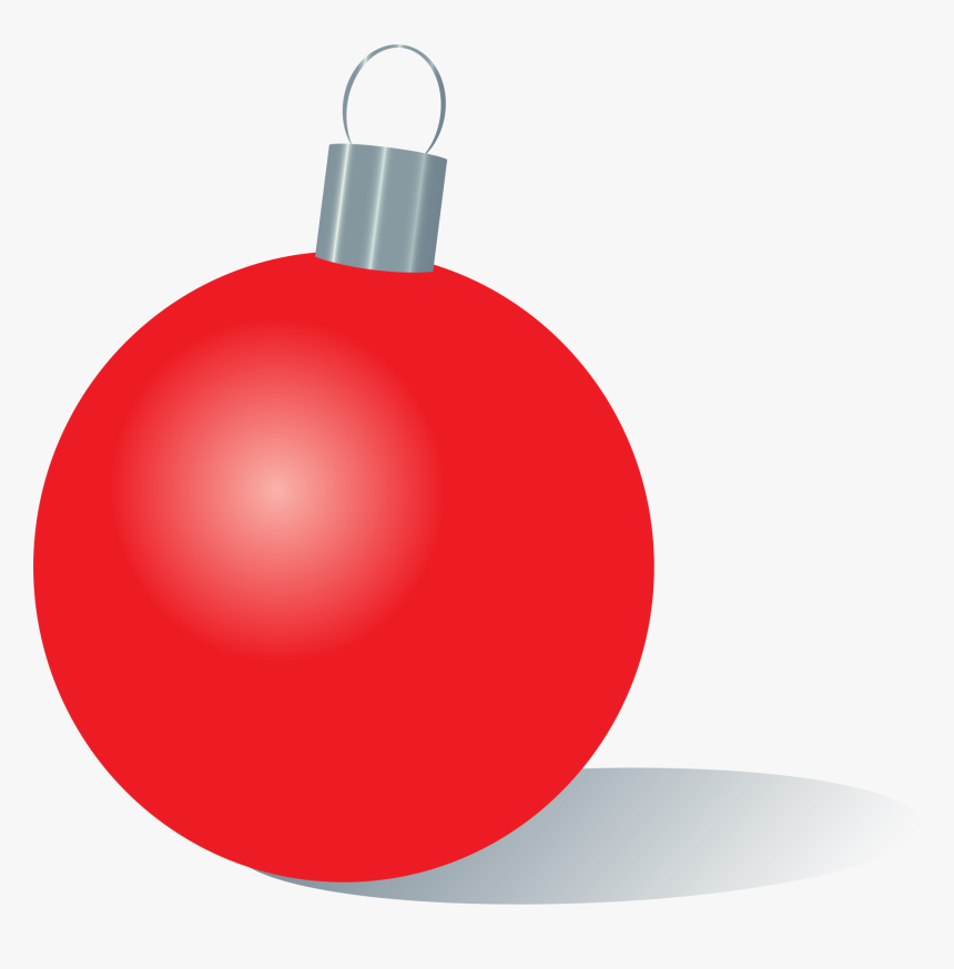 Red Christmas Ornament - Green Christmas Ornament Clipart, HD Png Download, Free Download