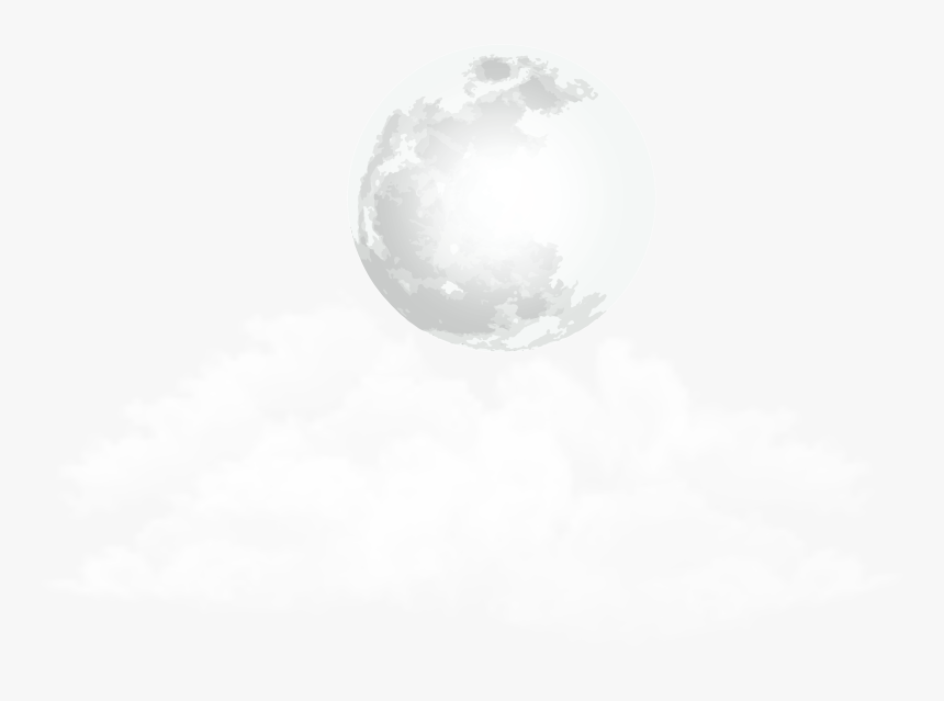 Moon And Clouds Transparent Clip Art Png Image - Moon Clouds Night Transparent Background, Png Download, Free Download