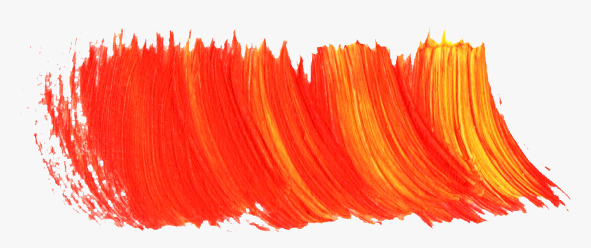 Orange Paint Stroke Png, Transparent Png, Free Download