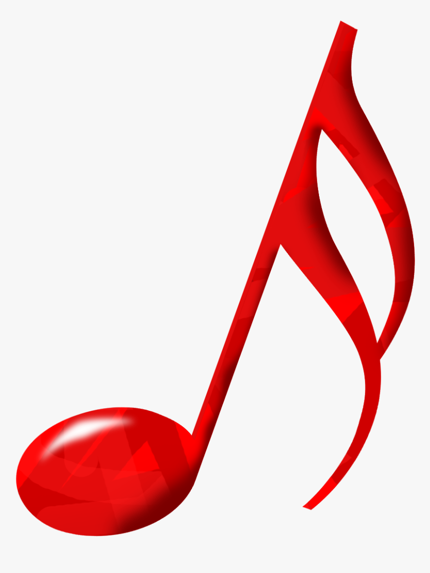 Transparent Music Notes Clip Art Png - Red Music Note Transparent Background, Png Download, Free Download