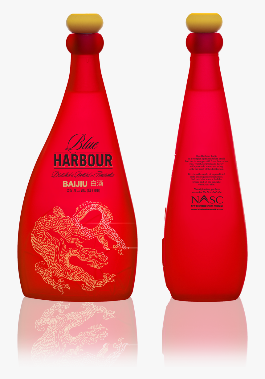 Bh Red Baijiu Front And Back Transparent Shadow - Blue Harbour Vodka, HD Png Download, Free Download