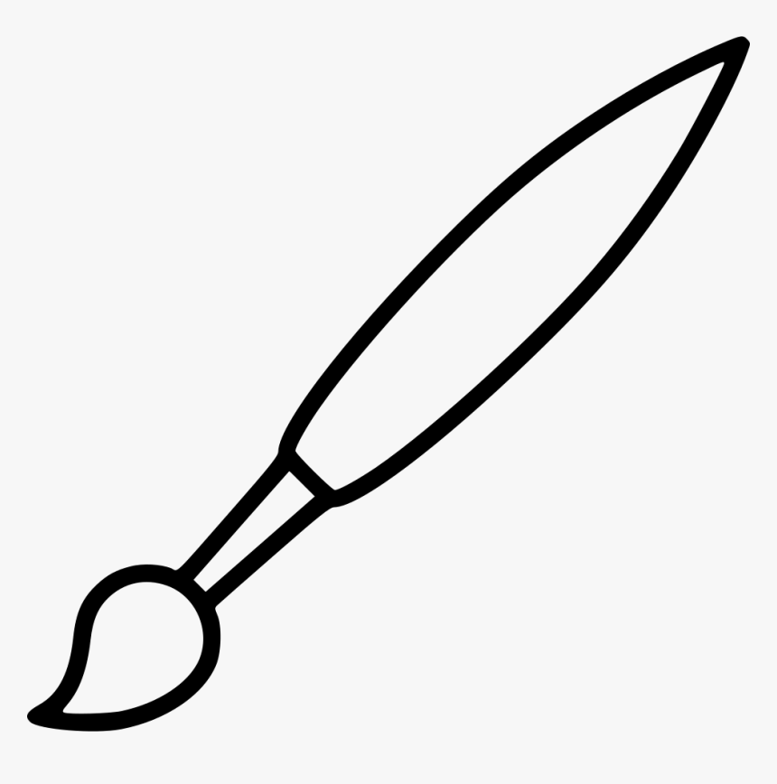 Brush Design Draw Paint Paintbrush Painting - Draw A Paint Brush, HD Png Download, Free Download