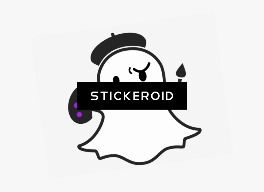 Snapchat Ghost Logo Black And White - Silhouette, HD Png Download, Free Download