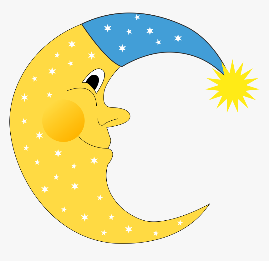 Cartoon Moon Png Transparent Background - Moon Clipart Png, Png Download, Free Download