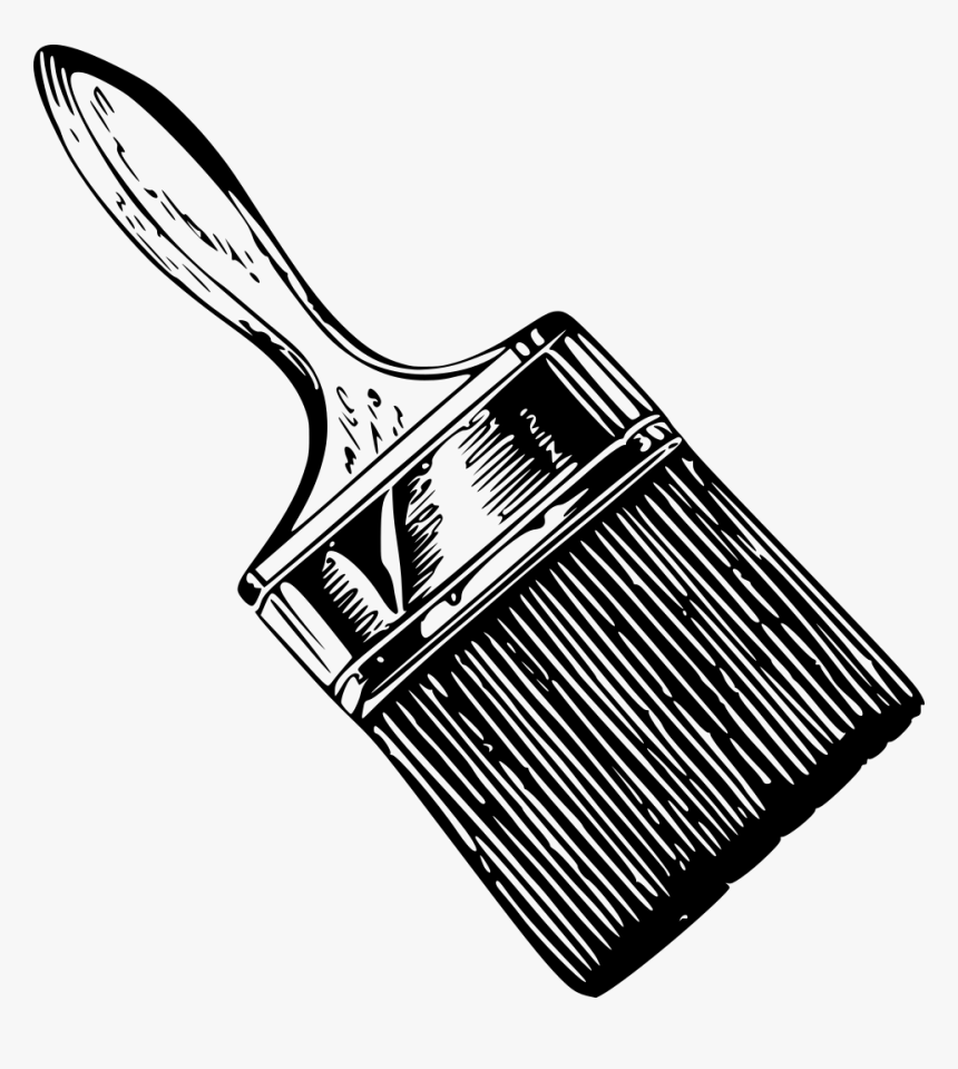 House Paint Brush Drawing, HD Png Download, Free Download