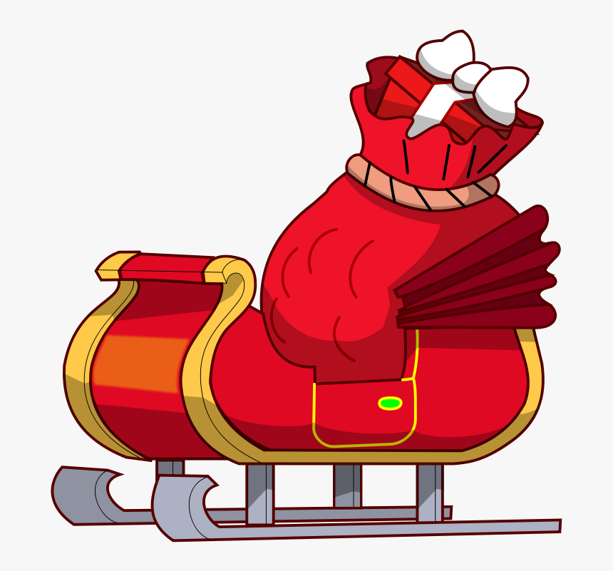 Santa's Sleigh Clipart, HD Png Download, Free Download