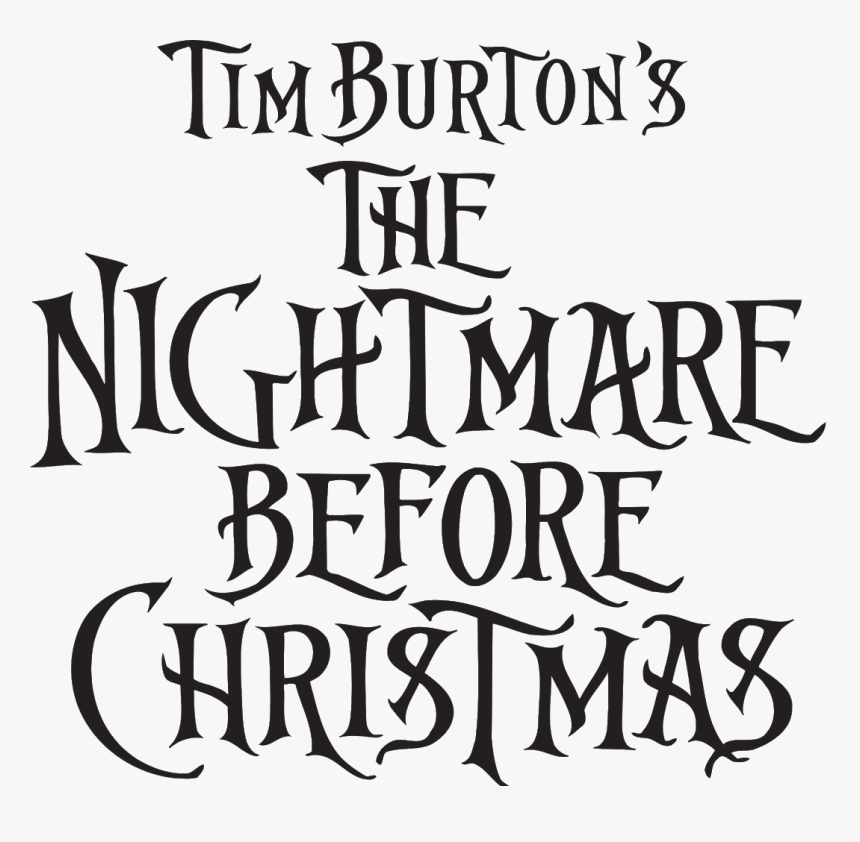 Tim Burton The Nightmare Before Christmas Logo, HD Png Download, Free Download