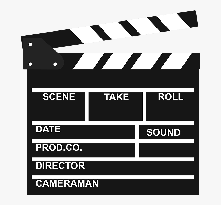 Filmklappe, Film, Cinema, Hatch Synchronously, Icon - Movie Action Board, HD Png Download, Free Download