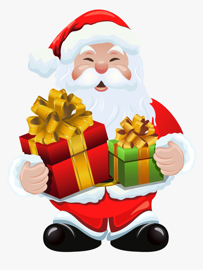 Santa Claus Gift Png, Transparent Png, Free Download