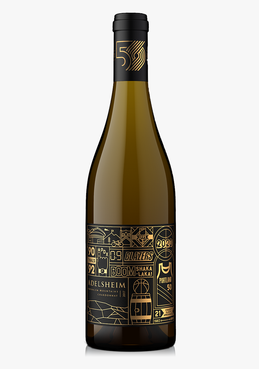 2017 Trail Blazers 50th Anniversary Chardonnay, HD Png Download, Free Download