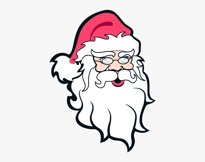 Christmas Santa Face Png Download Image - Santa Claus Head Png, Transparent Png, Free Download