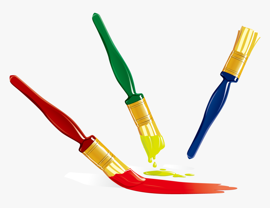 Vector Oil Pen Png Download - Paintbrush, Transparent Png, Free Download