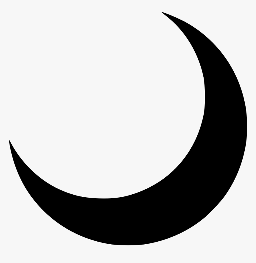 Half Moon - Black Half Moon Png, Transparent Png, Free Download