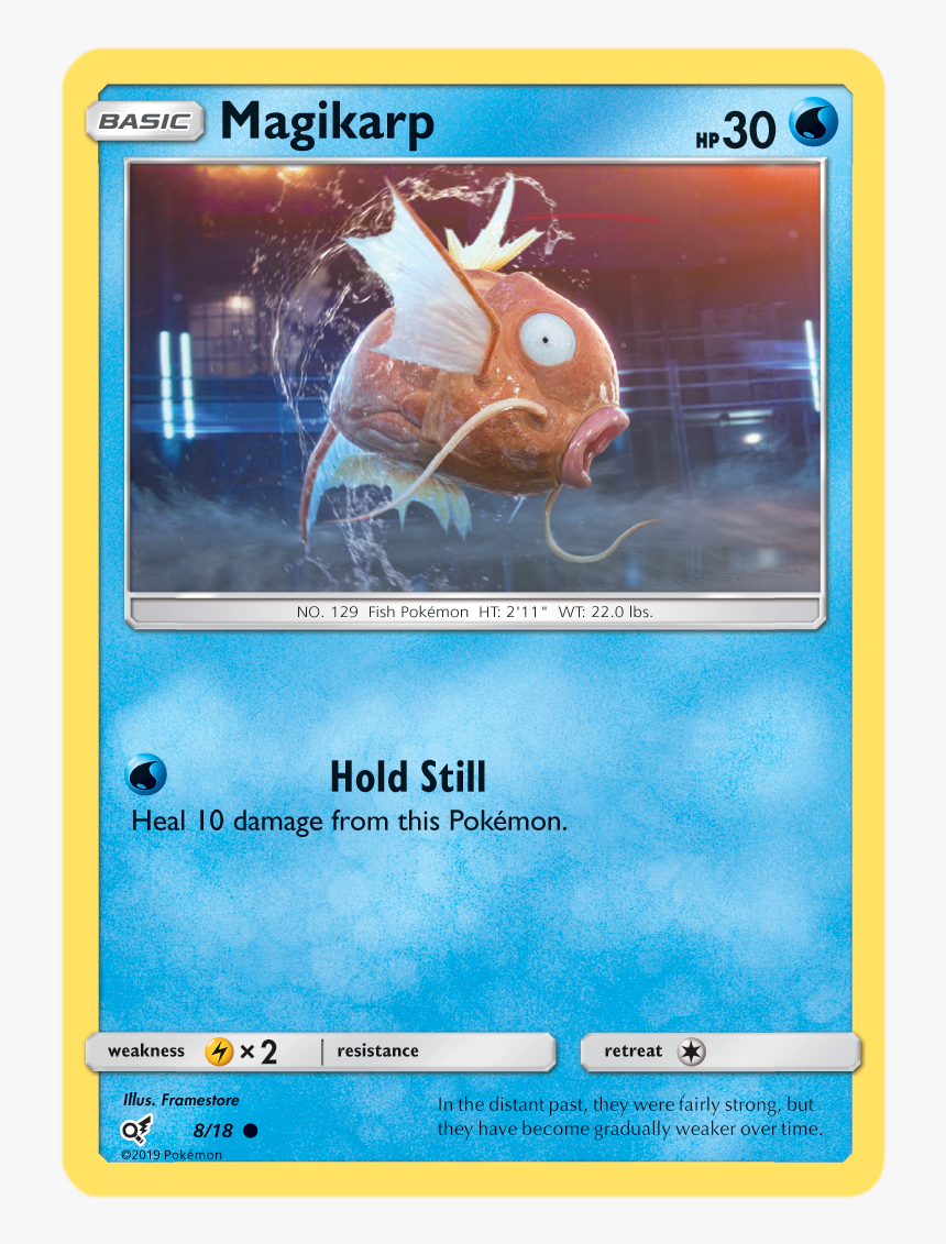 Magikarp - 8/18 - Holo Common - Magikarp Detective Pikachu, HD Png Download, Free Download