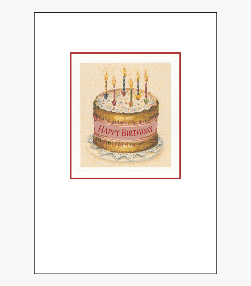 Vintage Birthday Cake Card Set - Birthday Cake, HD Png Download, Free Download