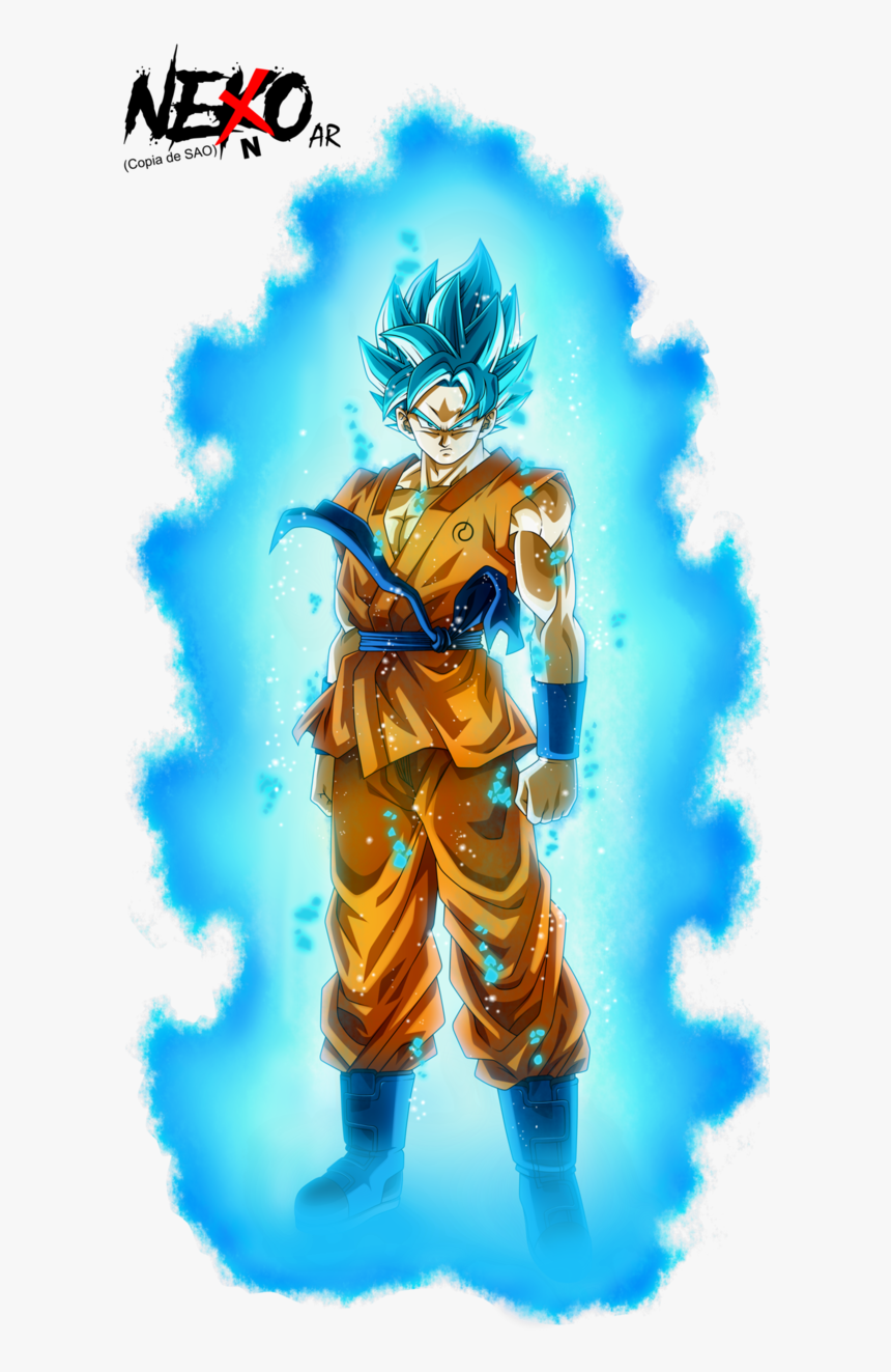 Son Goku Super Saiyan God Super Saiyan - Goku Super Saiyan Blue Aura, HD  Png Download - kindpng