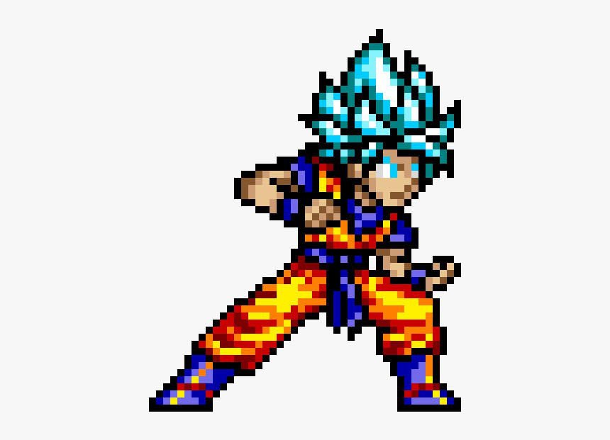 Dbz Goku Pixel Art, HD Png Download, Free Download