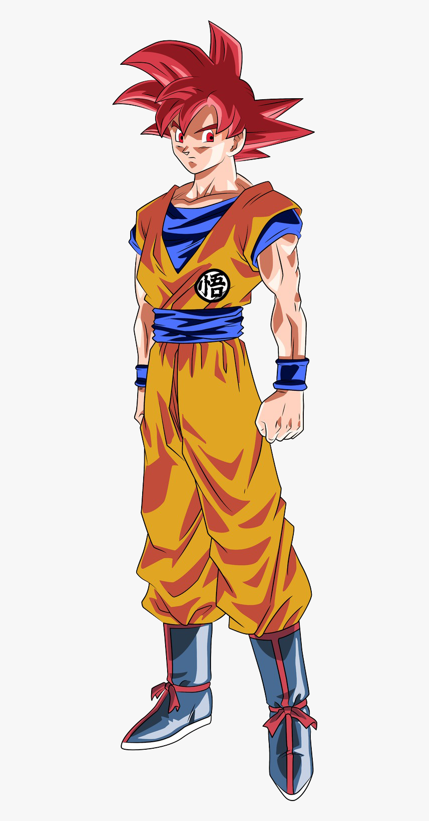 Super Saiyan God Goku Clear - Dragon Ball Z Goku Ssj Dios, HD Png Download, Free Download