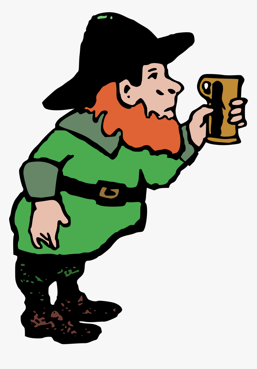 Leprechaun Clipart Beer Png - Cartoon, Transparent Png, Free Download